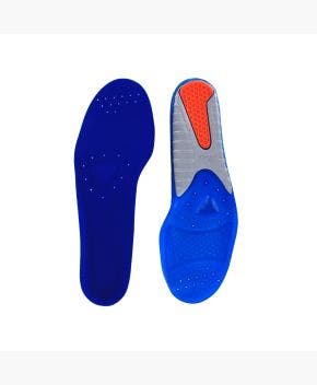 Top and bottom view of Spenco Gel Comfort Insoles on white background